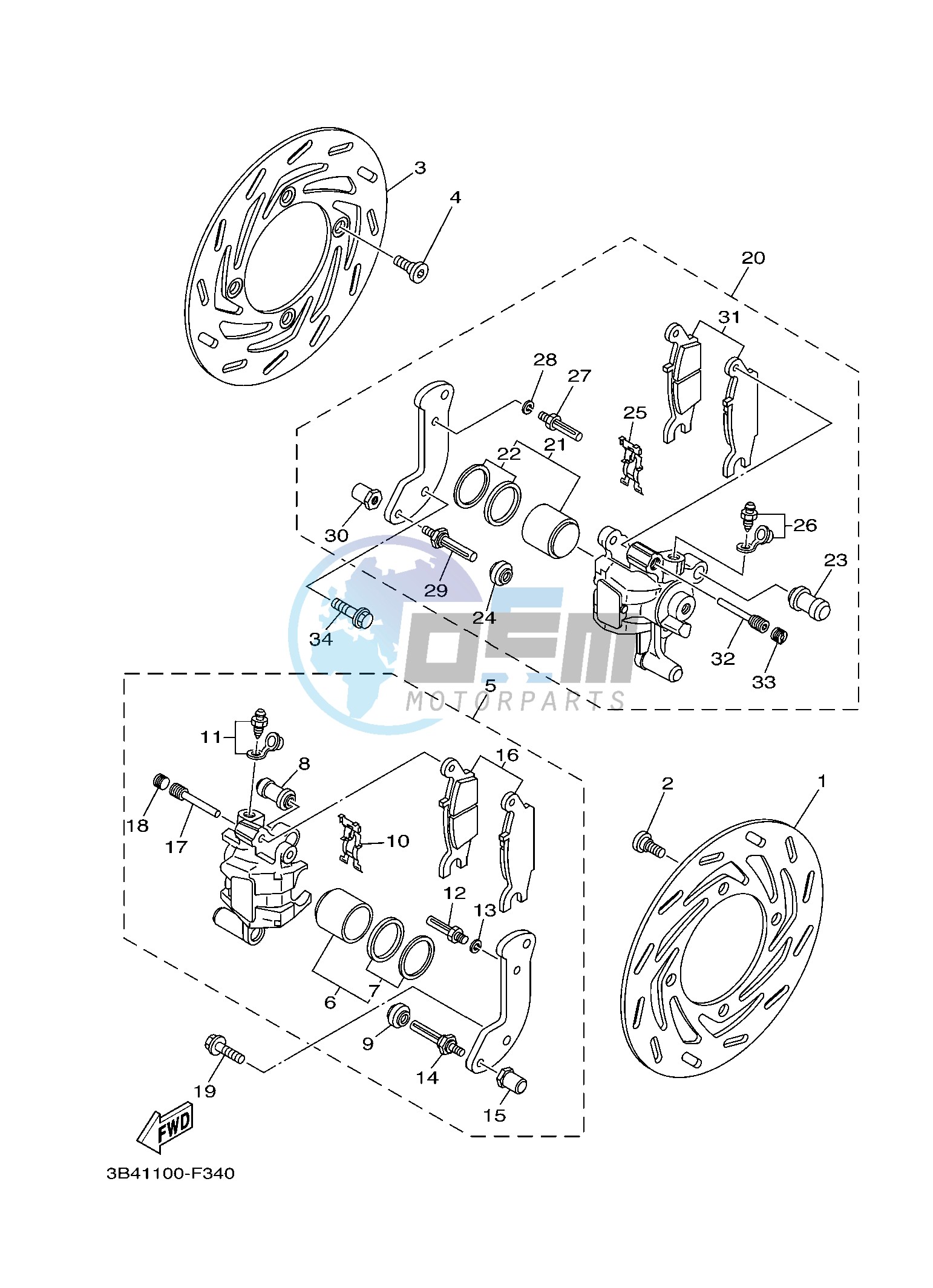 FRONT BRAKE CALIPER