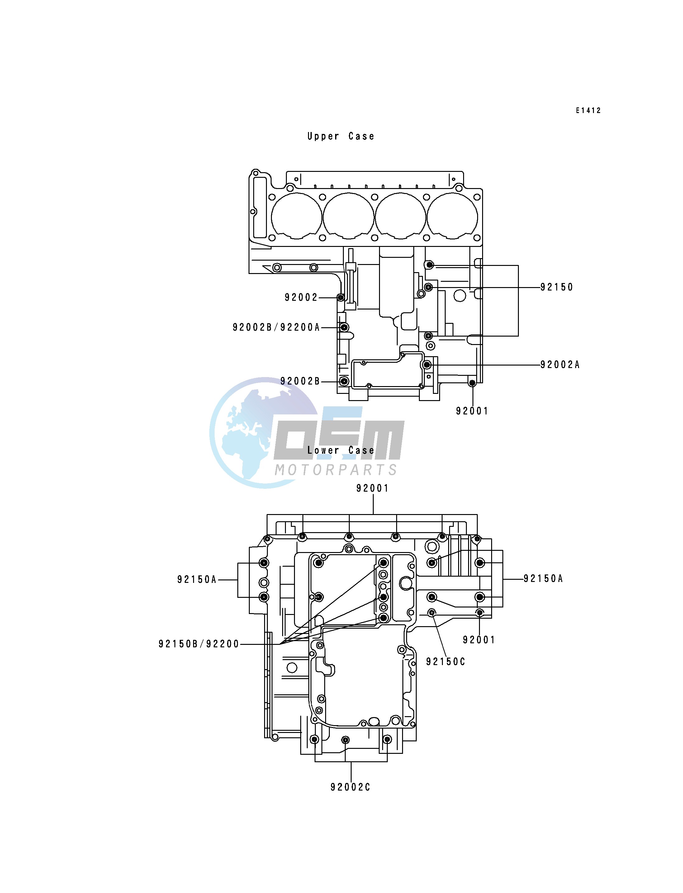 CRANKCASE BOLT PATTERN