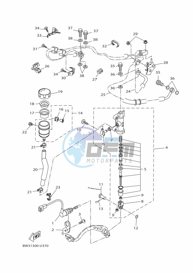 REAR MASTER CYLINDER