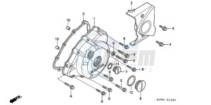 CBR125RWA Australia - (U / WH) drawing LEFT CRANKCASE COVER