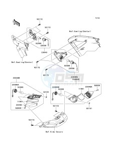 ZG 1400 A [CONCOURS 14 ABS] (8F-9F) A9F drawing TURN SIGNALS