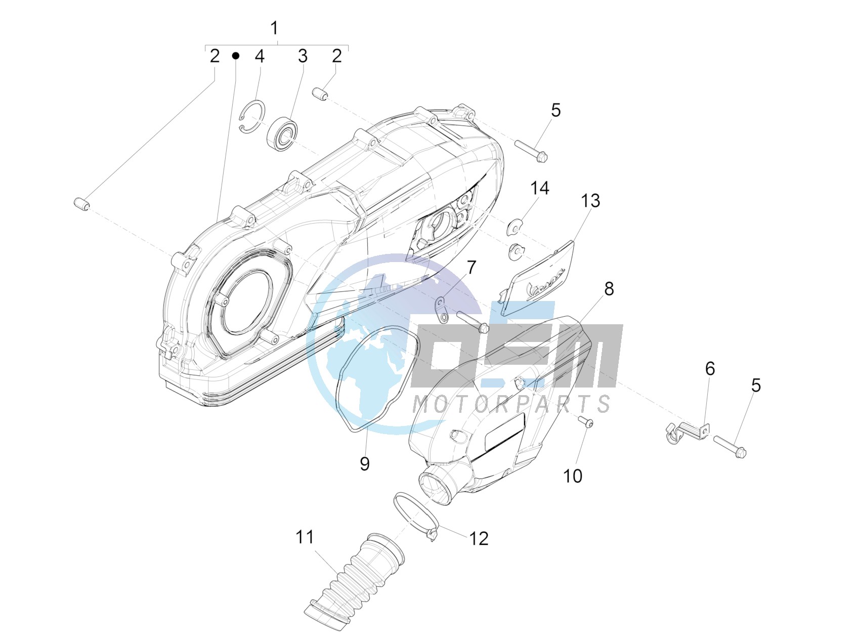 Crankcase cover - Crankcase cooling