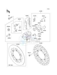 KX 85 A [KX85 MONSTER ENERGY] (A6F - A9FA) A8F drawing FRONT BRAKE