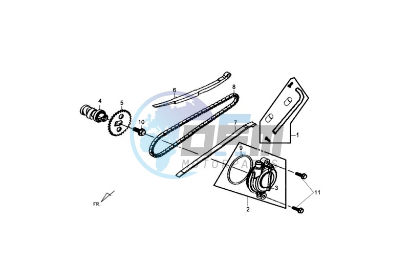 CHAIN / CHAIN TENSIONER / CHAIN GUIDE