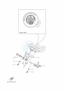 XSR700 MTM690-U (B9J2) drawing METER