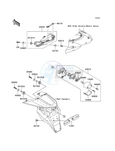 Z750S ZR750-K1H FR GB XX (EU ME A(FRICA) drawing Taillight(s)