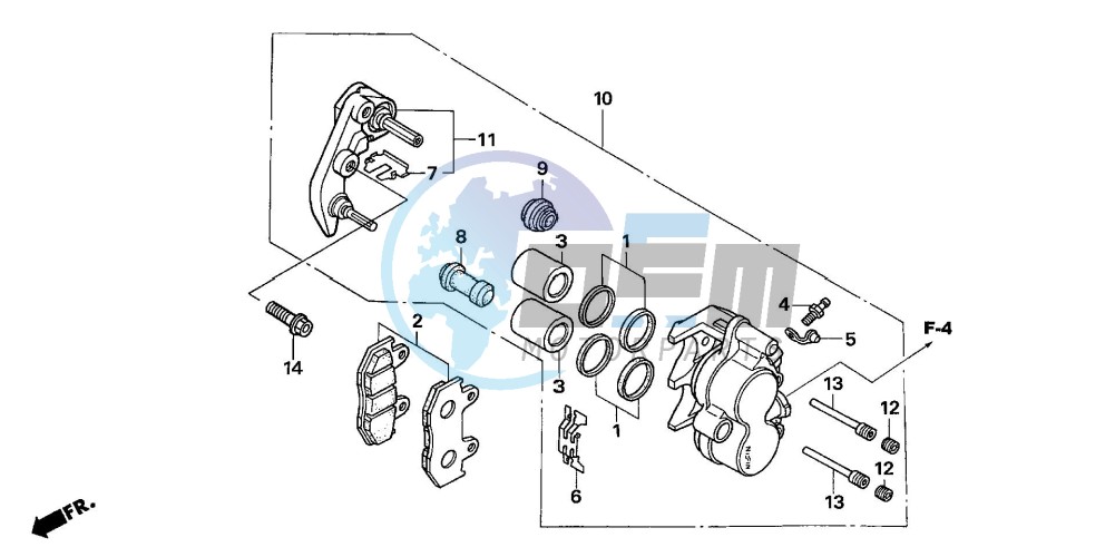 FRONT BRAKE CALIPER