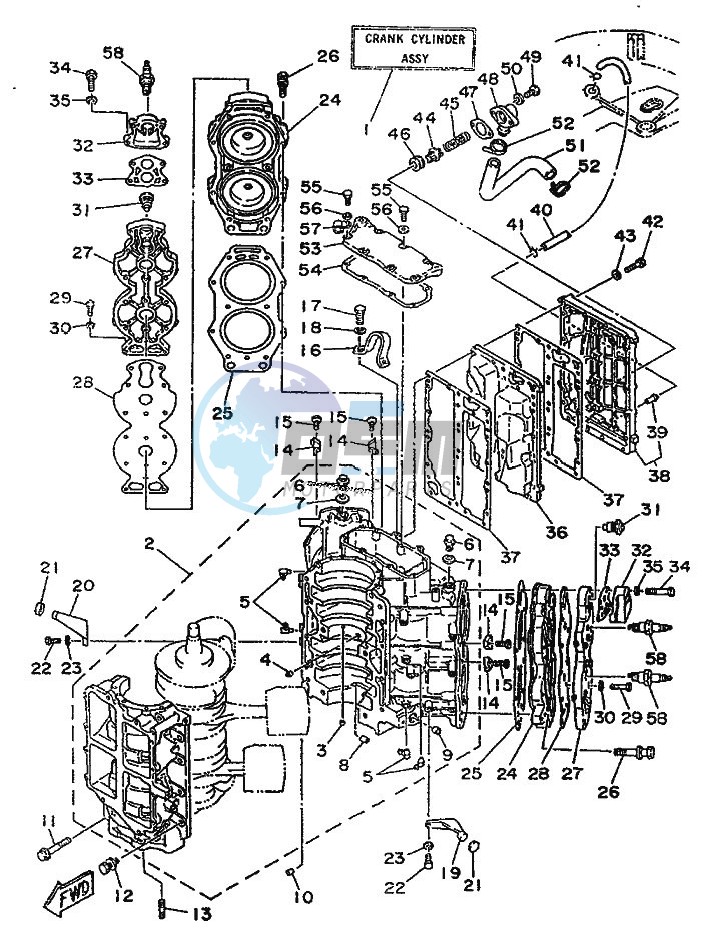 CYLINDER--CRANKCASE