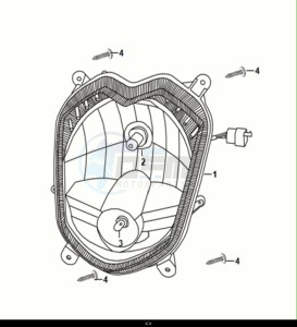 ORBIT III 50 (XE05W2-NL) (E5) (M1) drawing HEAD LIGHT