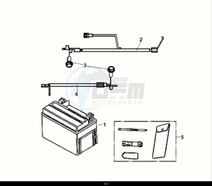 SYMPHONY ST 50 (XL05W1-NL) (E5) (M1) drawing BATTERY - TOOL BOX