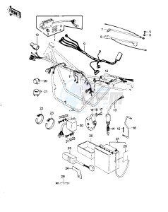 KZ 1000 G [CLASSIC] (G1) [CLASSIC] drawing CHASSIS ELECTRICAL EQUIPMENT