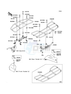 KVF650_4X4 KVF650FCF EU drawing Carrier(s)