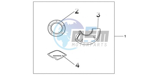 CARBON CRANKCASE COVER SET