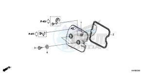 NSS300AD Forza E drawing CYLINDER HEAD COVER