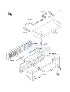 MULE_4010_DIESEL_4X4 KAF950FDF EU drawing Seat