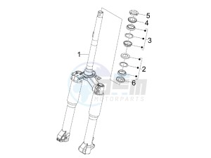 Liberty 125 4t Delivery e3 drawing Fork steering tube - Steering bearing unit