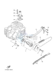 T110C (40B6) drawing CAMSHAFT & CHAIN