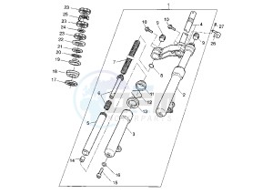 XN TEO'S 125 drawing FRONT FORK