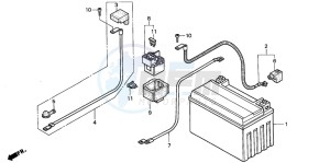 CB500 drawing BATTERY