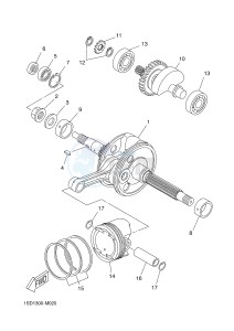 YP400RA X-MAX 400 ABS X-MAX (1SDC 1SDC 1SDC 1SDC) drawing CRANKSHAFT & PISTON