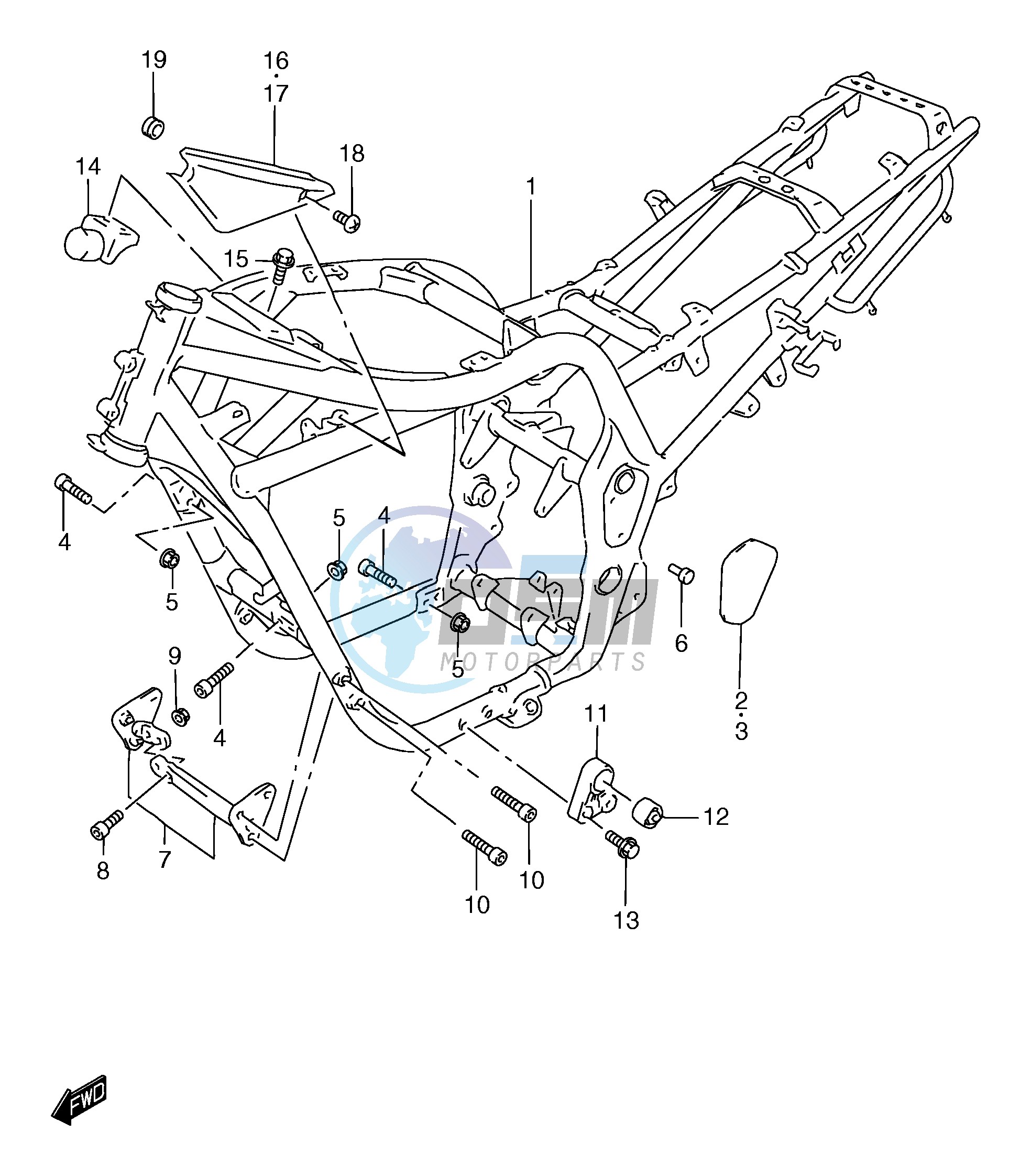 FRAME (GSF1200SAW)