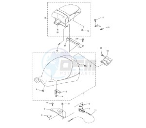 XVS A MIDNIGHT STAR 1300 drawing SEAT