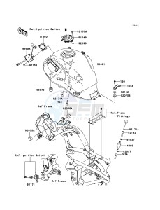 VERSYS_ABS KLE650DBF GB XX (EU ME A(FRICA) drawing Fuel Tank