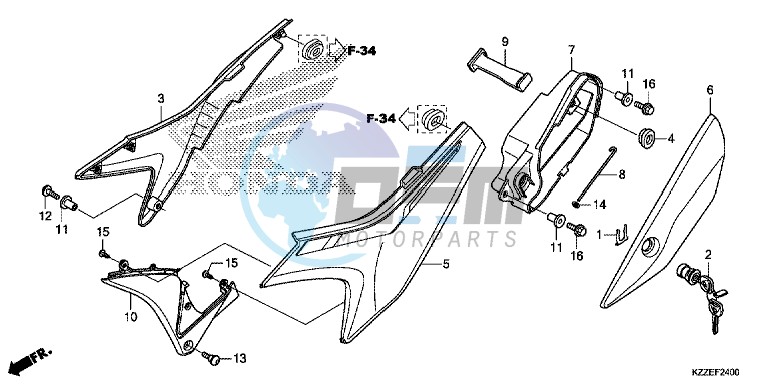 SIDE COVER (CRF250L/ LA)