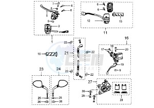 VIVACITY CATALYC - 50 cc drawing FRONT BRAKE SYSTEM