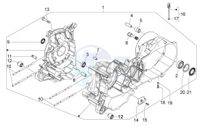 Scarabeo 50 4t 4v net drawing Crankcase