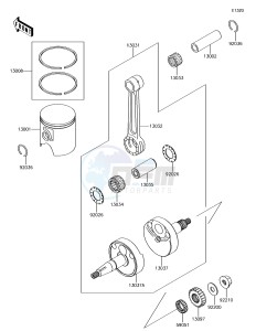 KX65 KX65AGF EU drawing Crankshaft/Piston(s)