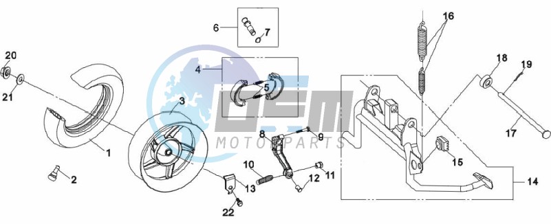 REAR WHEEL / CENTRAL STAND