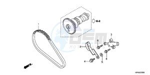 TRX420TEB drawing CAM CHAIN/TENSIONER