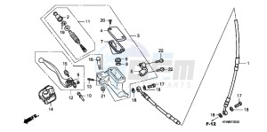 CRF250RC drawing FR. BRAKE MASTER CYLINDER