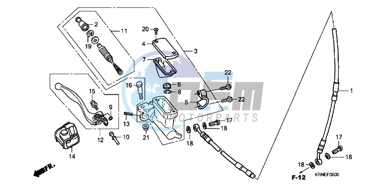 FR. BRAKE MASTER CYLINDER