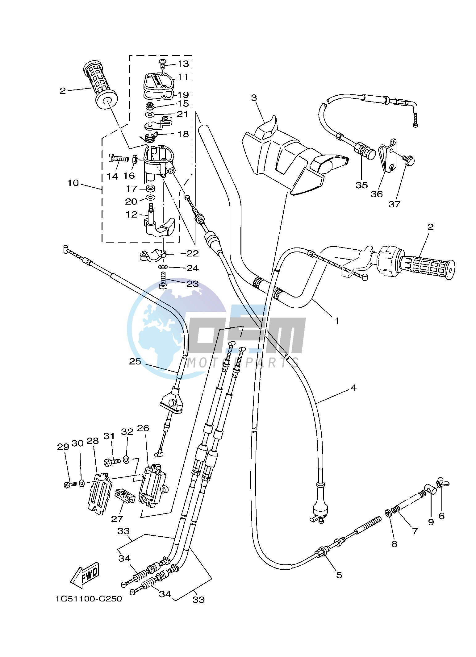 STEERING HANDLE & CABLE