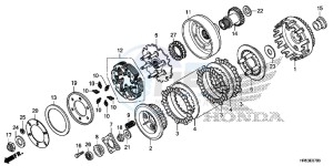 TRX500FM6G TRX680 Europe Direct - (ED) drawing CLUTCH