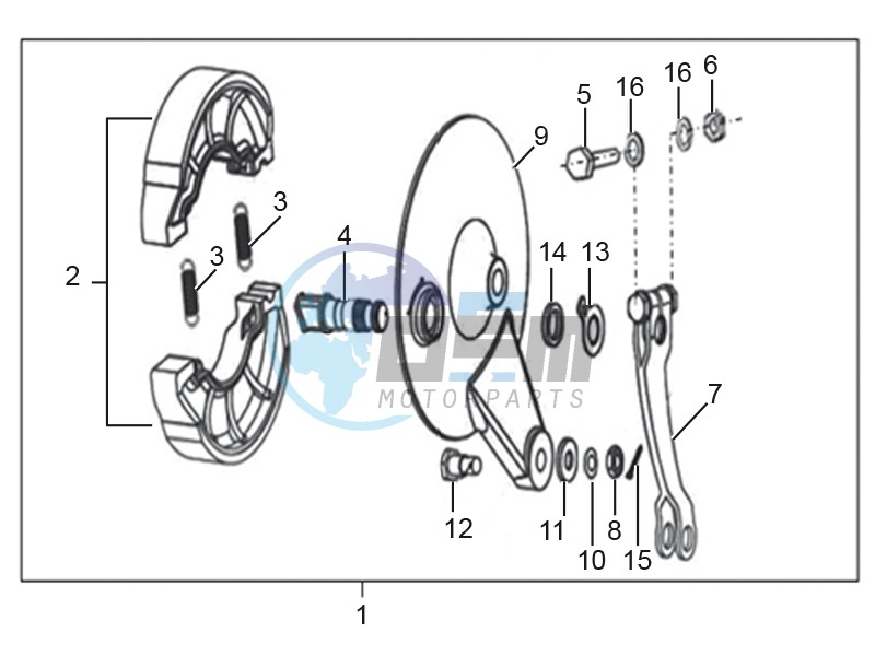 Rear brake assembly