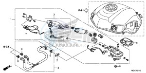 VFR1200XDLF CrossTourer - VFR1200X Dual Clutch 2ED - (2ED) drawing FUEL PUMP