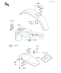 KX 500 B [KX500] (B1) [KX500] drawing FENDERS