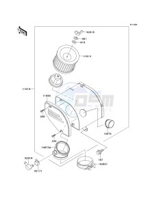 KH 125 M [2000] (M5-M9) drawing AIR CLEANER-- M8_M9- -