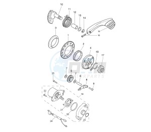 YQ AEROX 50 drawing STARTER