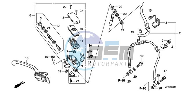 FR. BRAKE MASTER CYLINDER (CB600F/F3)