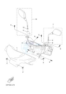 YN50 OVETTO (2APE) drawing COWLING 1