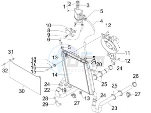 SR Max 125 drawing Cooling system