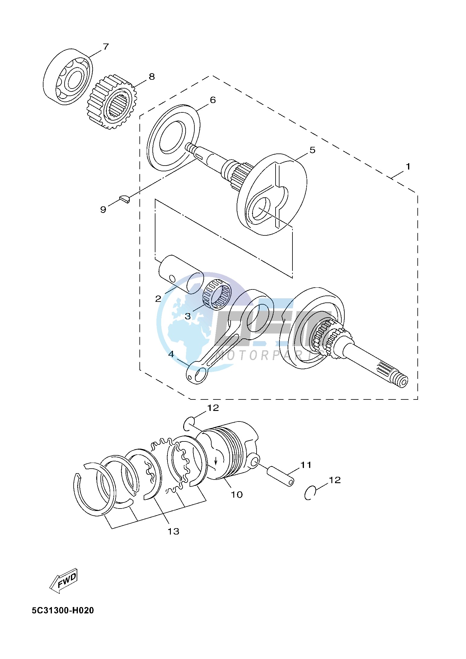 CRANKSHAFT & PISTON