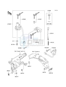 KL 250 G [SUPER SHERPA] (G9F) G9F drawing IGNITION SWITCH