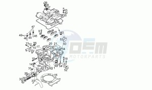 Pegaso 650 drawing Cylinder - Head - Piston N-S