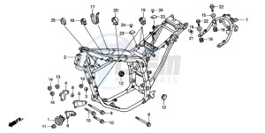 XL650V TRANSALP drawing FRAME BODY