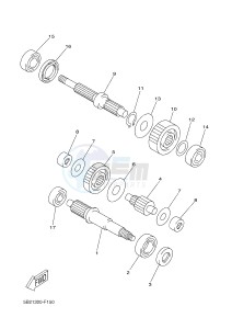 YP250RA EVOLIS 250 ABS (1YS8) drawing TRANSMISSION